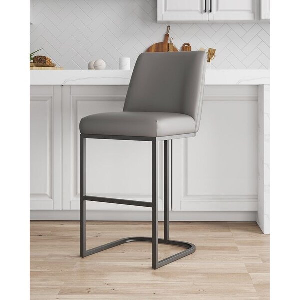 Manhattan Comfort Serena Barstool in Grey BS020-GY - main